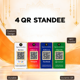 4 QR Stands