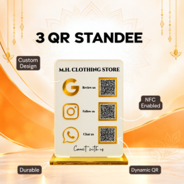 3 QR Stands