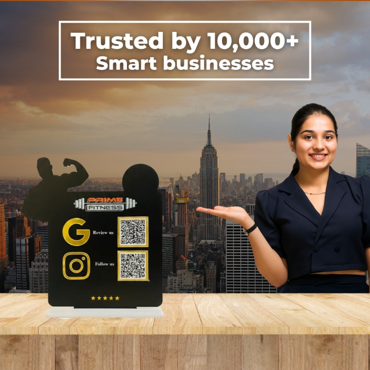 2 QR Gym Shape Standee