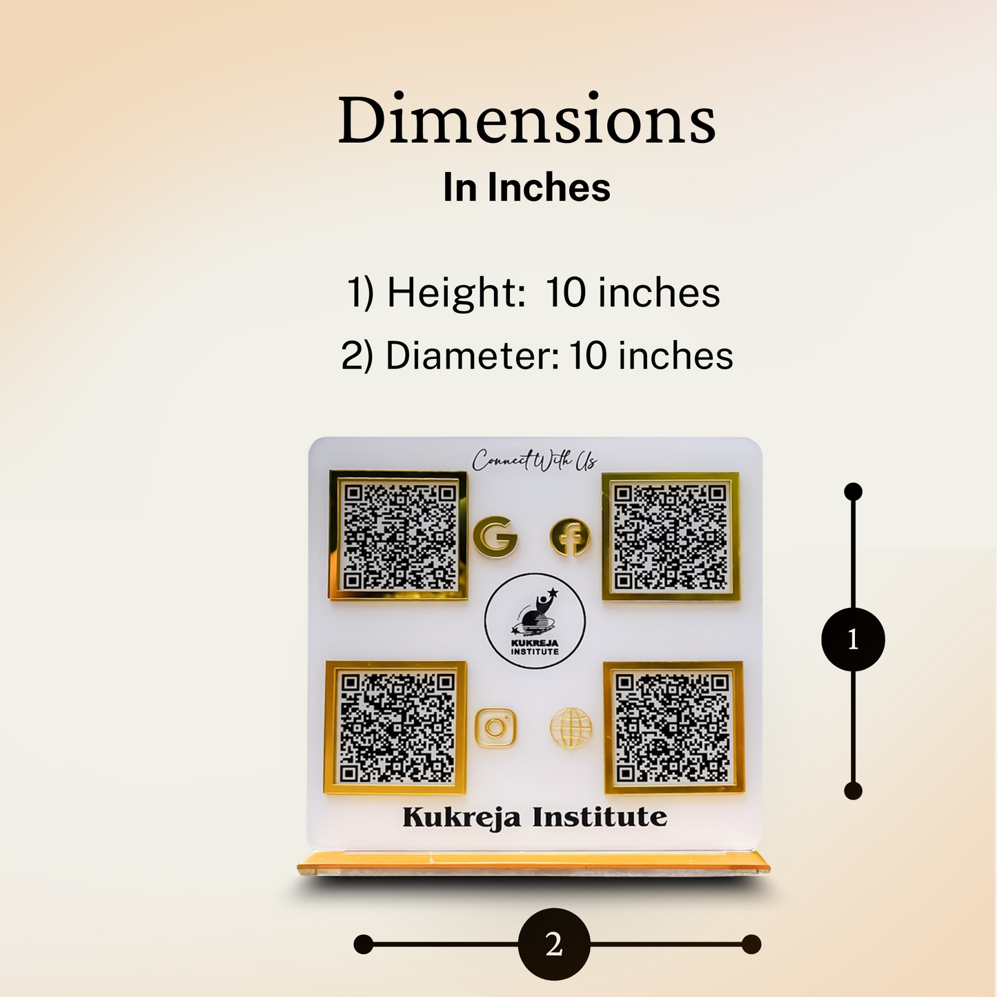 3-in-1 Double side White Standee