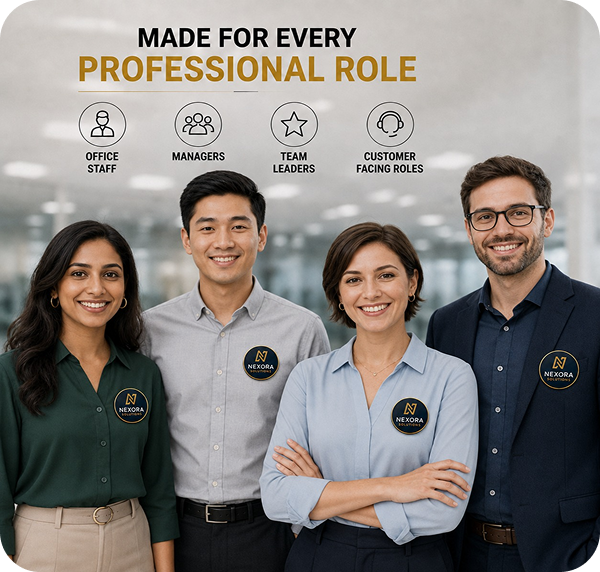 Customized Magnetic Logo Badge for Staff & Businesses
