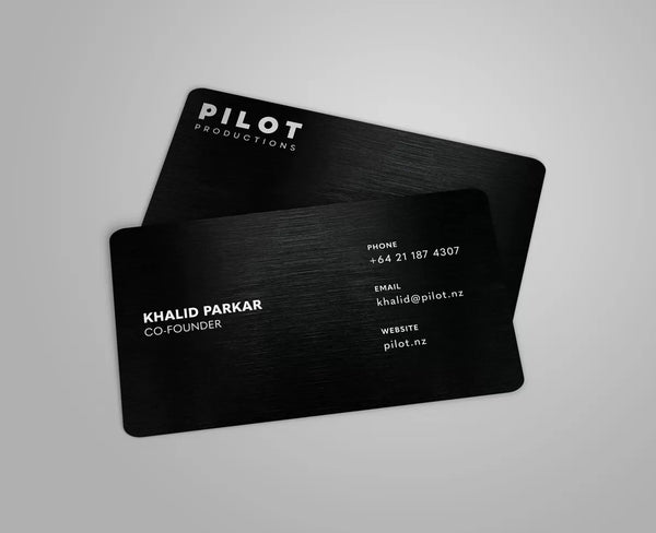 Black Metal Business Card