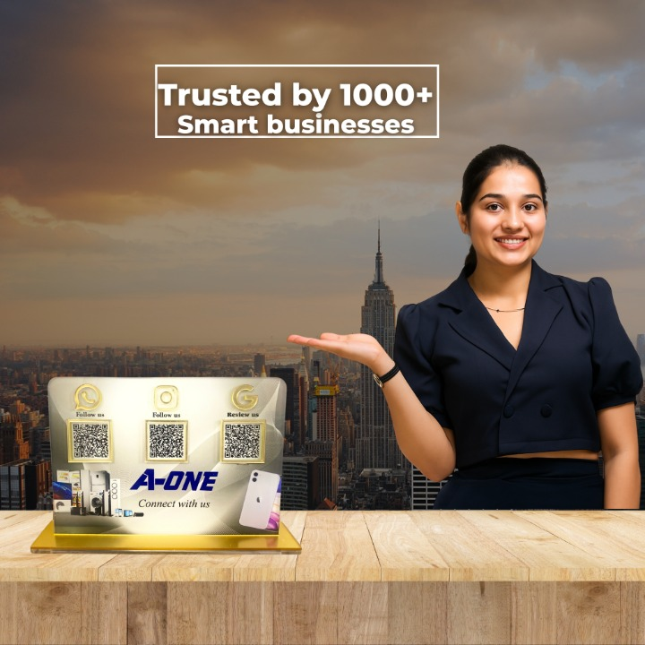 3 QR Smart NFC Standee