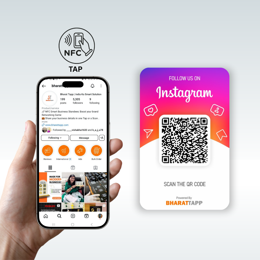 Instagram Social Media NFC Card