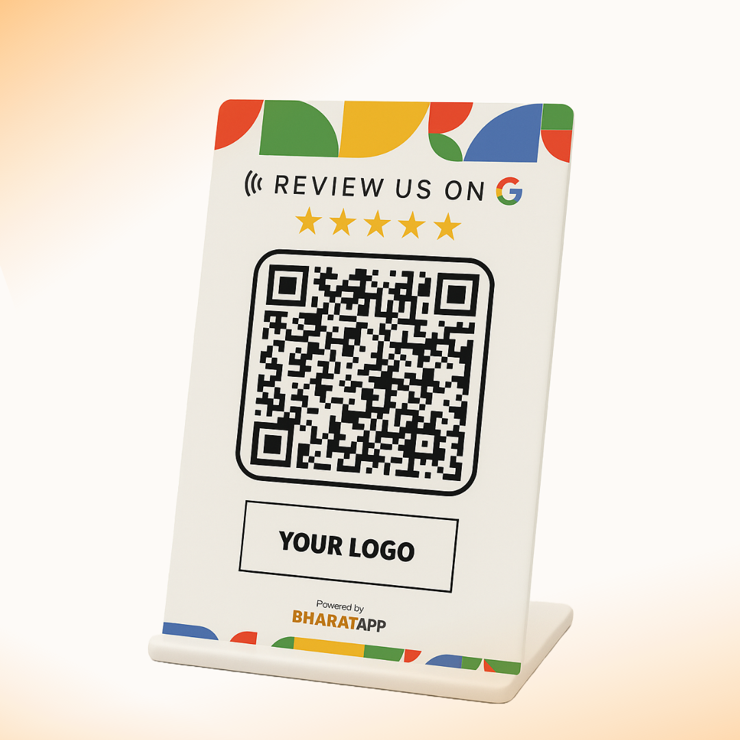 Google reviews PVC QR Code Standee