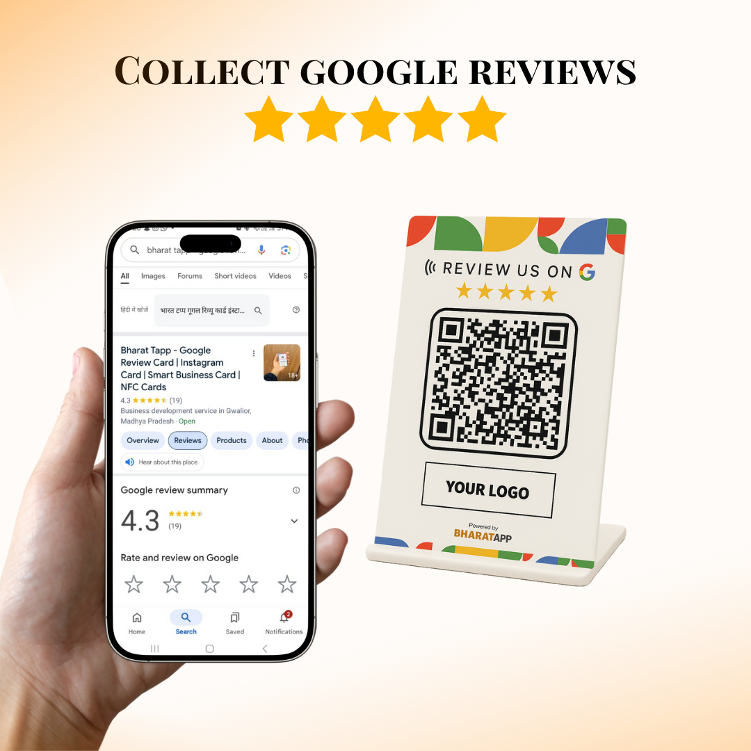 Google reviews PVC QR Code Standee