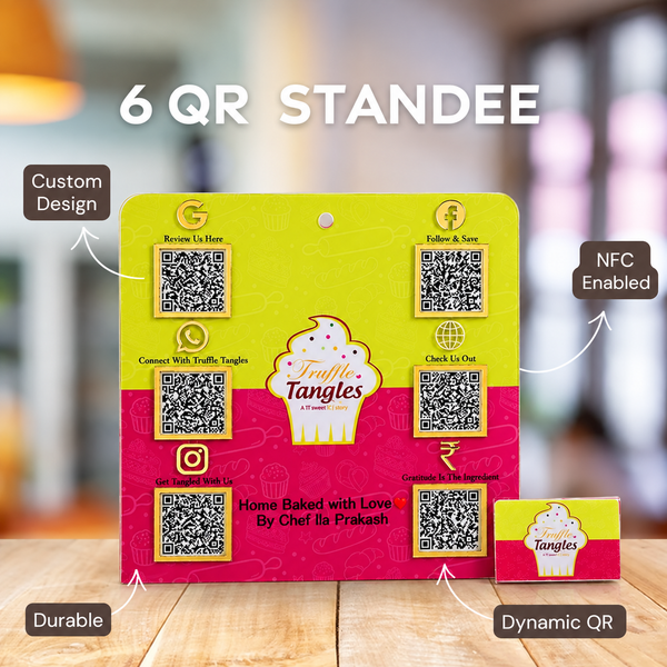 6 QR Standee