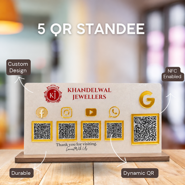 5 QR Standee
