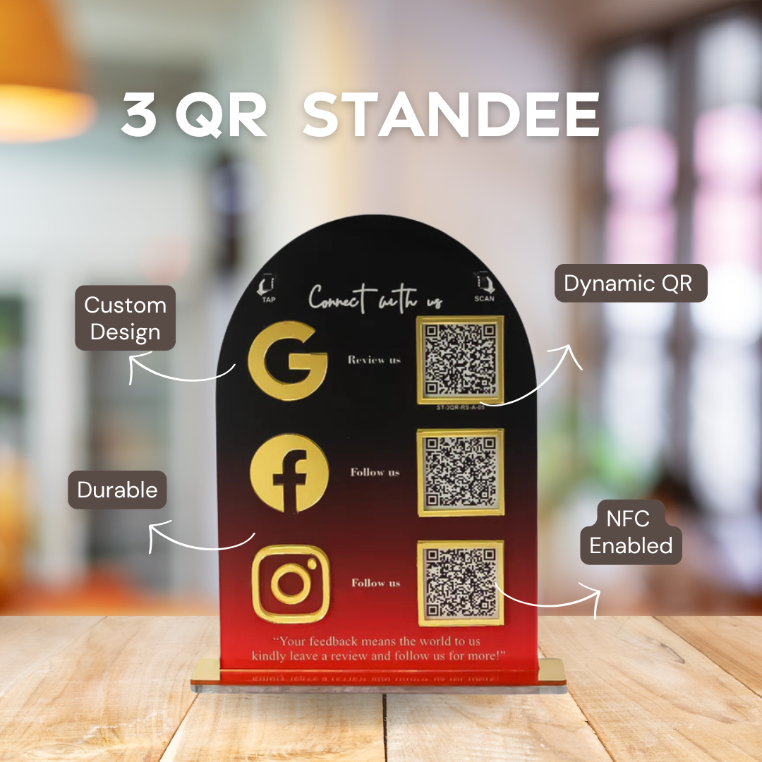 3 QR Stands