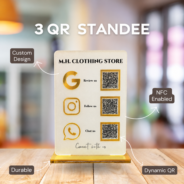3 QR Stands