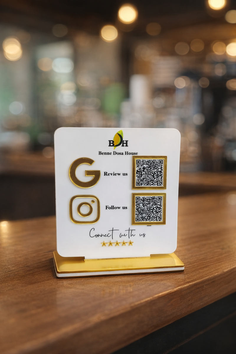 Place Your QR at Counter