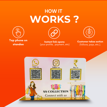 3 QR Smart Standee