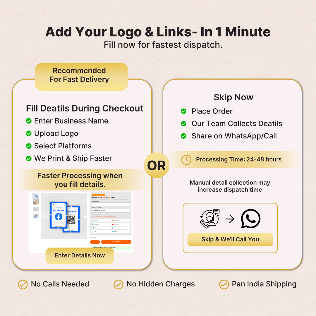 Facebook Social Media NFC QR Card