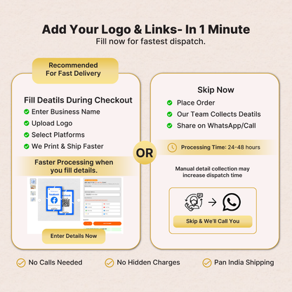 Facebook Social Media NFC QR Card