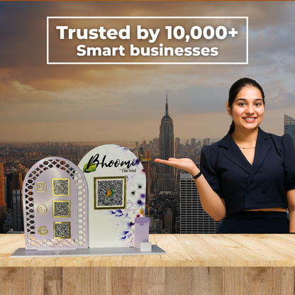 4 QR Premium Standee