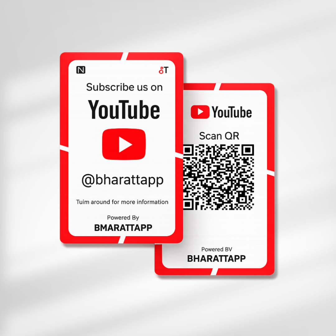 Youtube Subscribe NFC Card