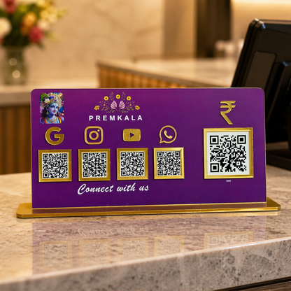 5 QR NFC Enabled Smart Standee