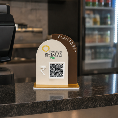 1 QR Payment Standee For Restaurant Cafe Hotel