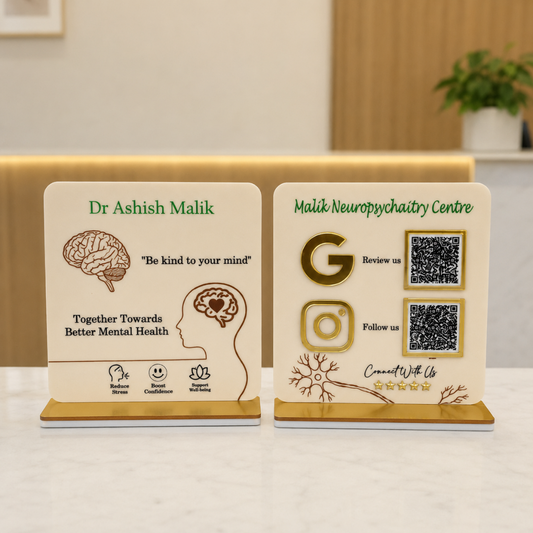 2 QR NFC Enabled Bundle With Instructions For Neuropsychiatry Clinic And Hospital