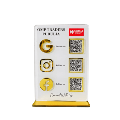 3 QR Vertical Digital Standee