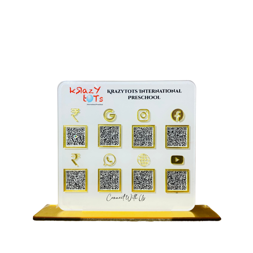 8 QR Premium Square Shape Standee