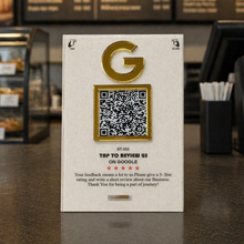 1 QR NFC Enabled 4x6 Frosted Premium Standee for Dental Clinic | Salon & Spa