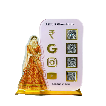 4 QR Bridal Shape Standee
