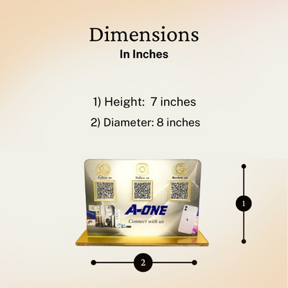 3 QR Smart NFC Standee