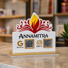 2 QR NFC Enabled Flower Cutout Standee for Flower Store and Banquet