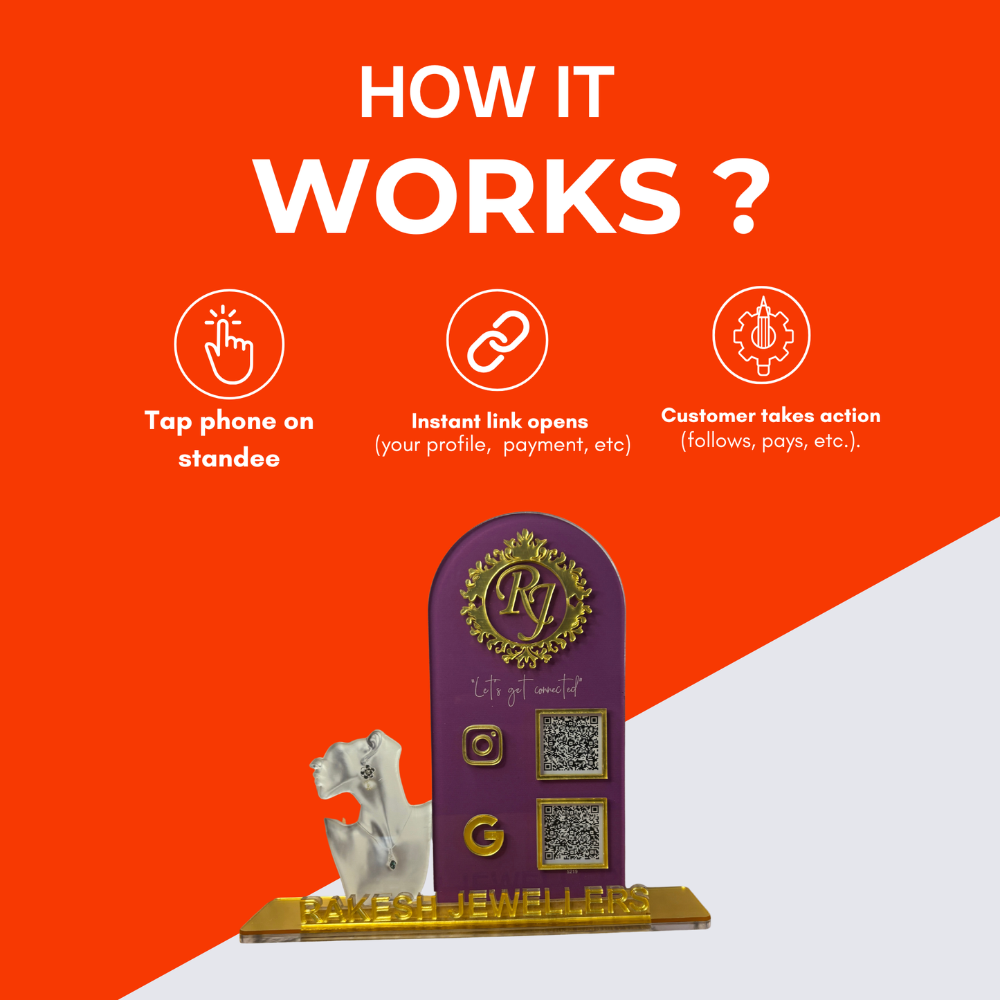 2 QR Premium Standee