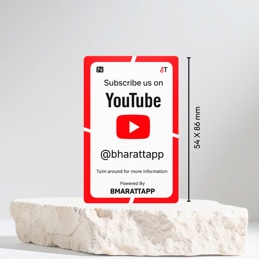 Youtube Subscribe NFC Card