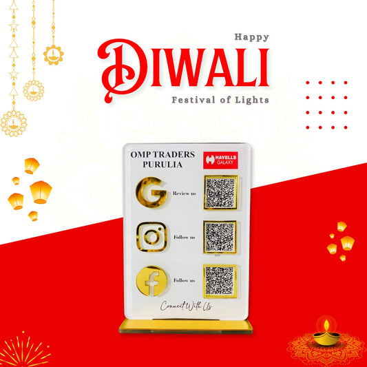 3 QR Vertical Digital Standee