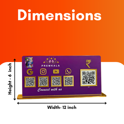 5 QR NFC Enabled Smart Standee
