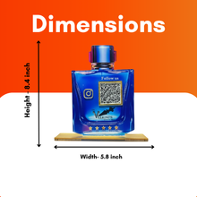 1 QR NFC Enabled Perfume Bottle Shape Standee for Perfume / Cosmetic Store