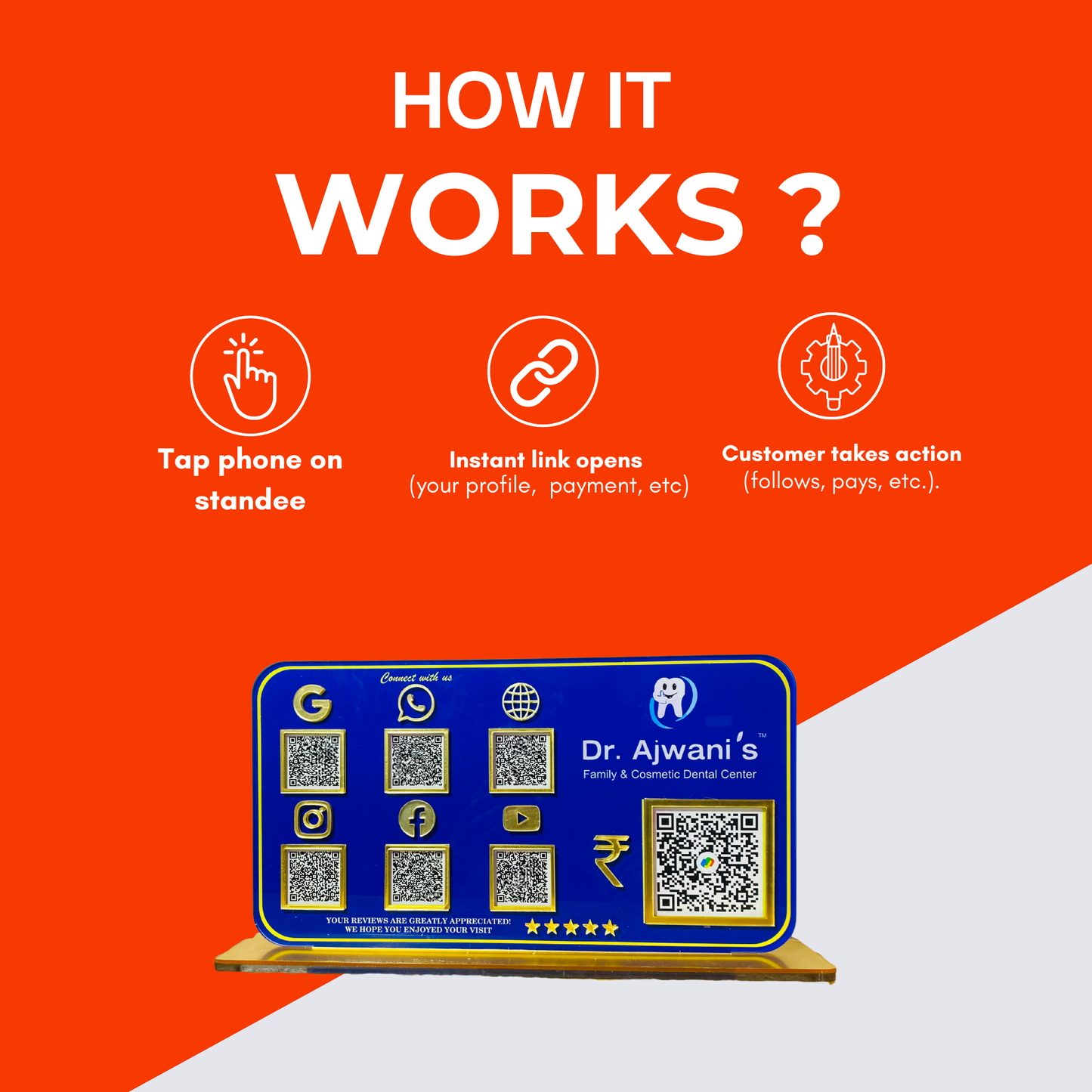 6-in-1 Smart Standee with Payment QR