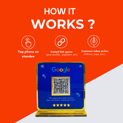 1 QR Google Review Standee