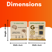 2 QR NFC Enabled Bundle With Instructions For Neuropsychiatry Clinic And Hospital