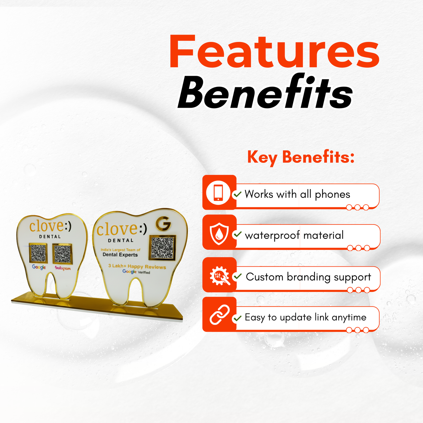 3 QR Dental Duo QR Standee Bundle