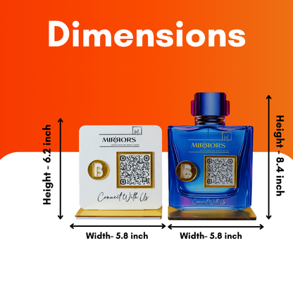 2 QR NFC Enabled Standee Bundle For Salon And Clinic