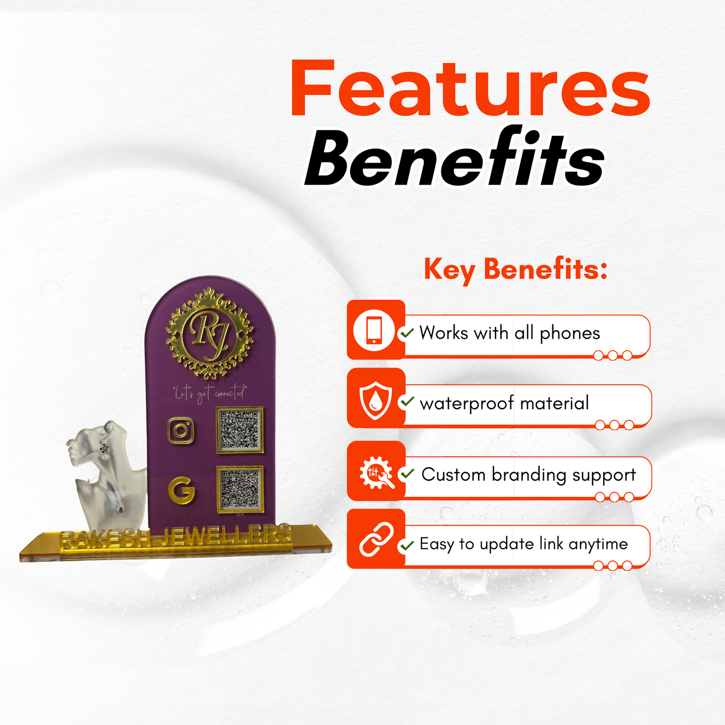 2 QR Premium Standee