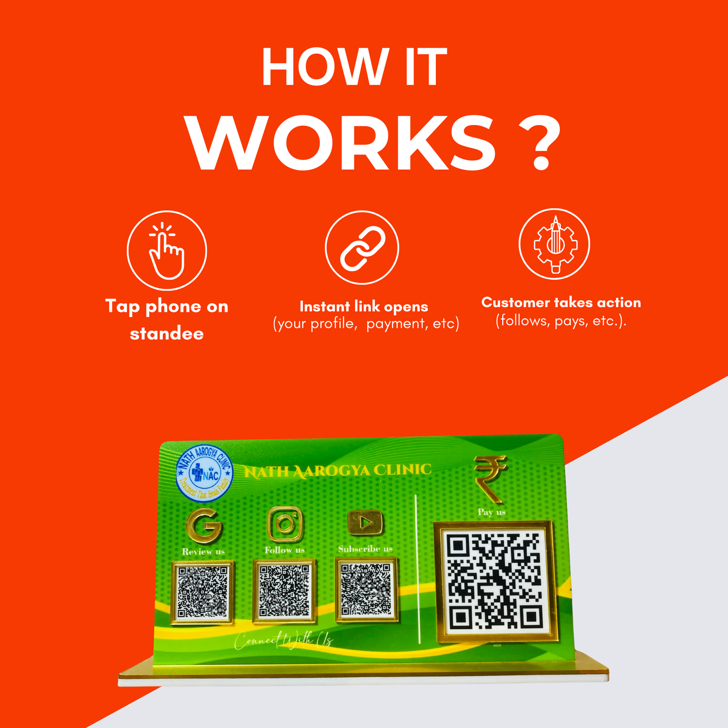 3-in-1 Payment QR Standee