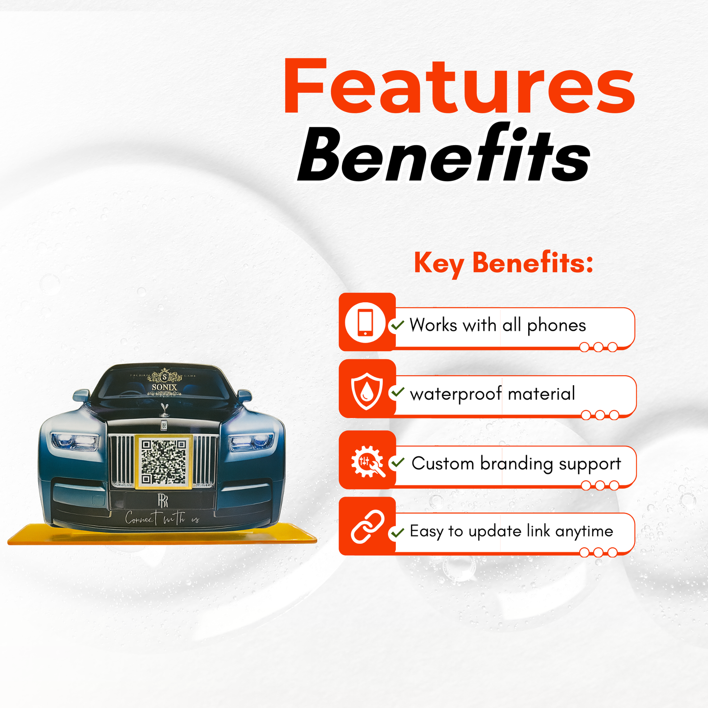 1 QR Car Shape Standee