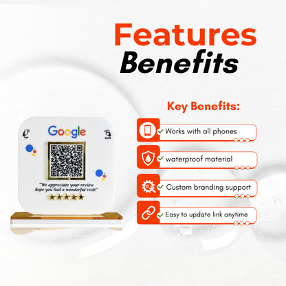 1 QR Google Review Standee