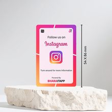 Instagram Social Media NFC Enabled Card