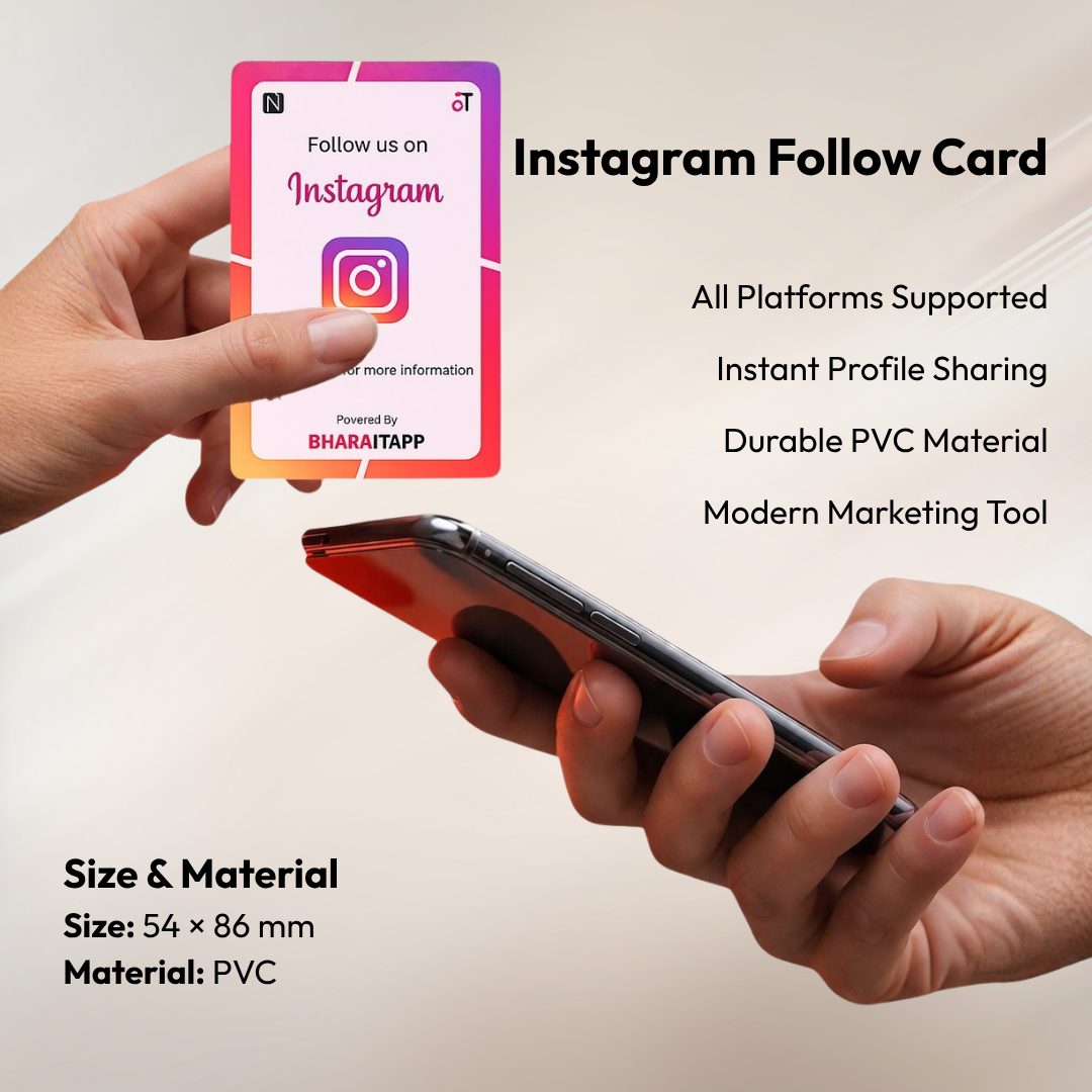 Instagram Social Media NFC Card