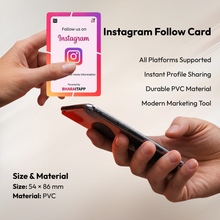 Instagram Social Media NFC Enabled Card