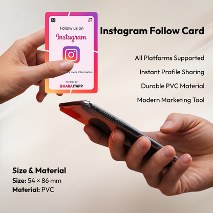 Instagram Social Media NFC Card