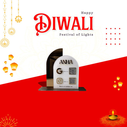 Arch Round Shaped Acrylic Standee