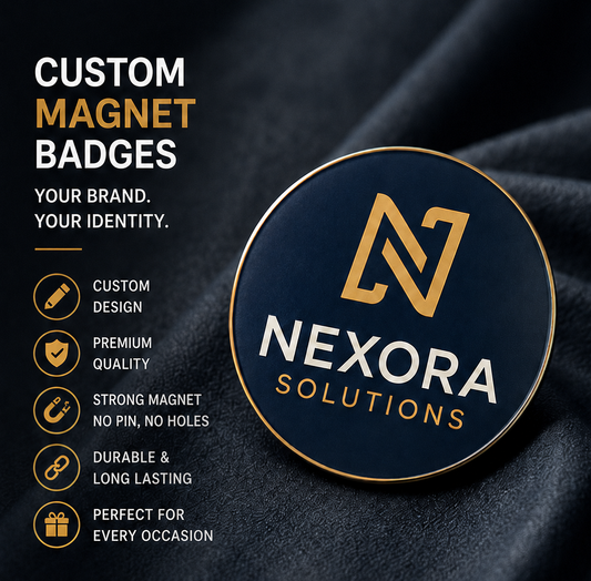 Customized Magnetic Logo Badge for Staff & Businesses