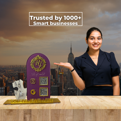 2 QR Premium Standee